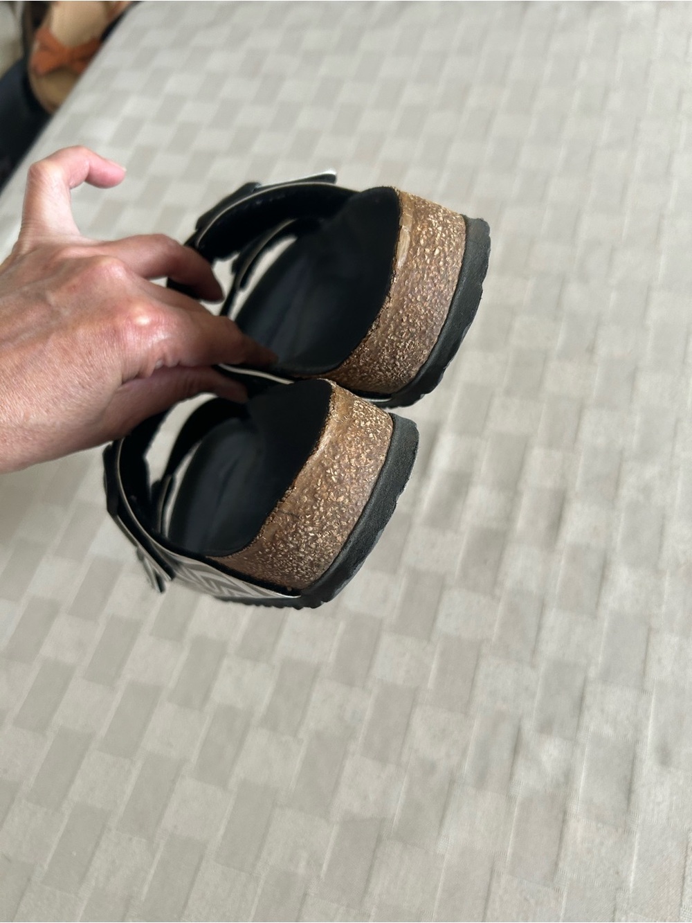 Birkenstock Anthropologie Striped Dazzle Camo Sandals - Picture 12 of 16